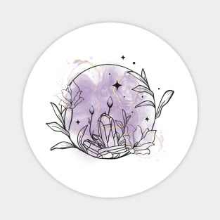 Crystals and Blooms Magnet